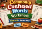 commonly confused words worksheet – free pdf and answer key