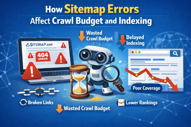 how sitemap errors affect crawl budget and indexing