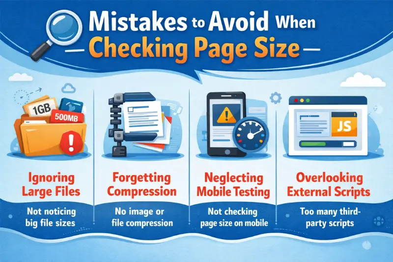 mistakes to avoid when checking page size
