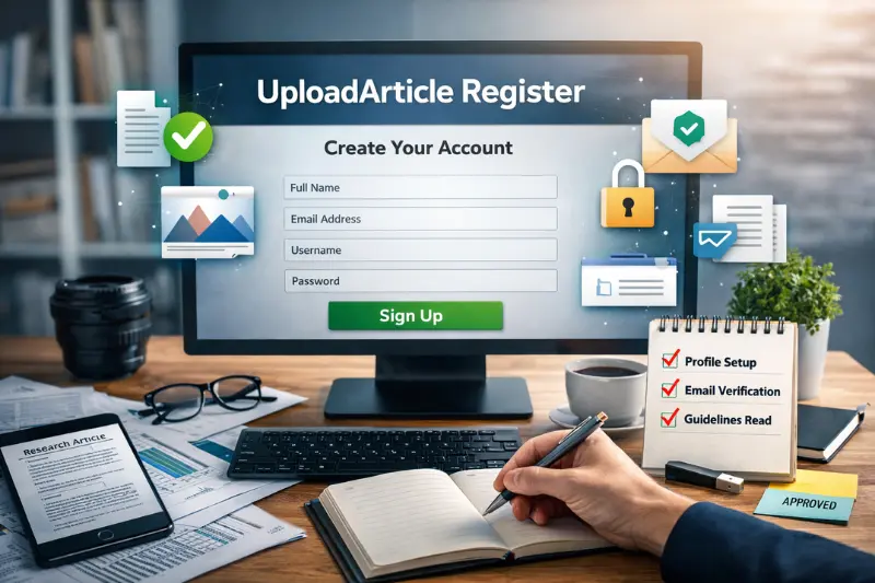 step-by-step uploadarticle register process