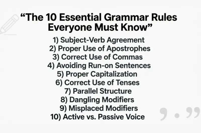 the 15 essential grammar rules everyone must know