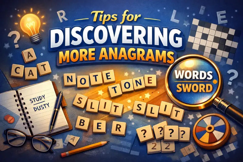 tips for discovering more anagrams