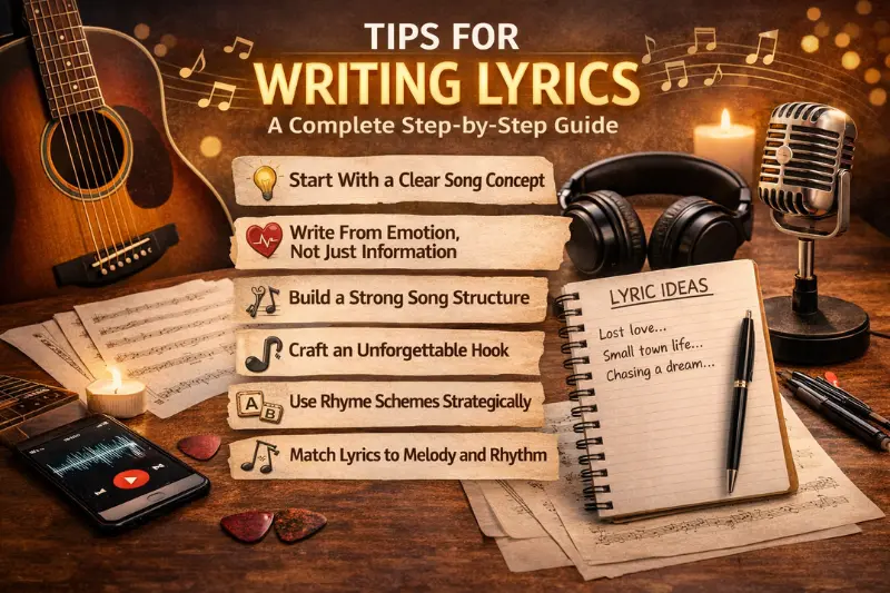 tips for writing lyrics a complete songwriting guide
